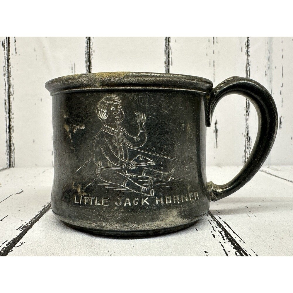 Vintage Silver-Plated “Little Jack Horner” Cup By Homan Manufacturing Company
